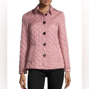 Burberry dusty pink quilted jacket